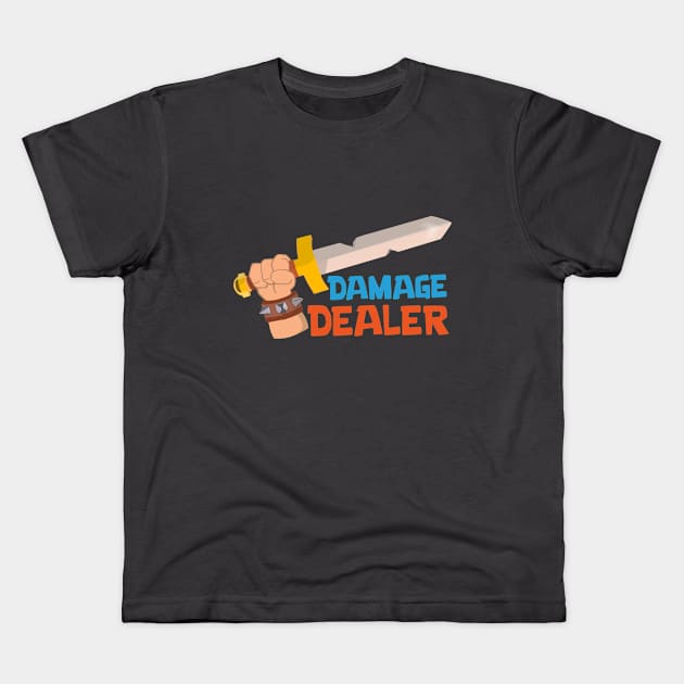 Damage Dealer Kids T-Shirt by Marshallpro